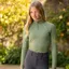 LeMieux Young Rider Mia Mesh Junior Long Sleeve Base Layer - Thyme