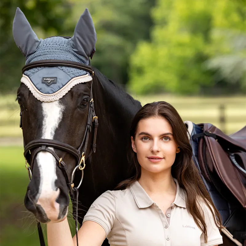 LeMieux Loire Fly Hood - Jay Blue-1