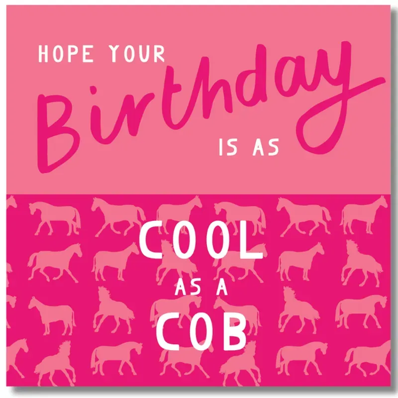 Gubblecote Greetings Card - Cool As A Cob