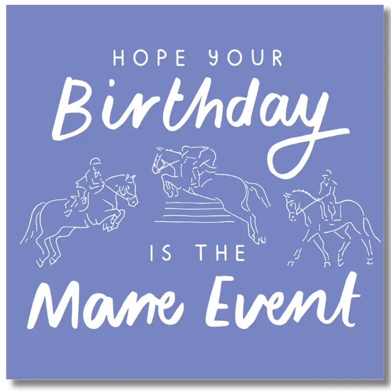 Gubblecote Greetings Card - Mane Event