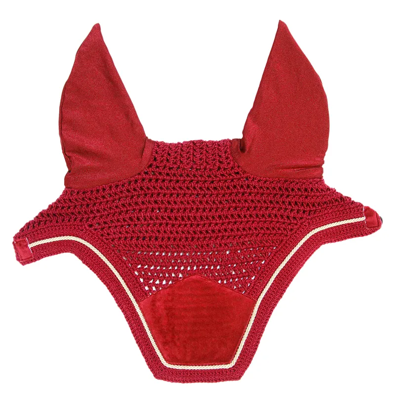 Kentucky Wellington Velvet Fly Veil - Red