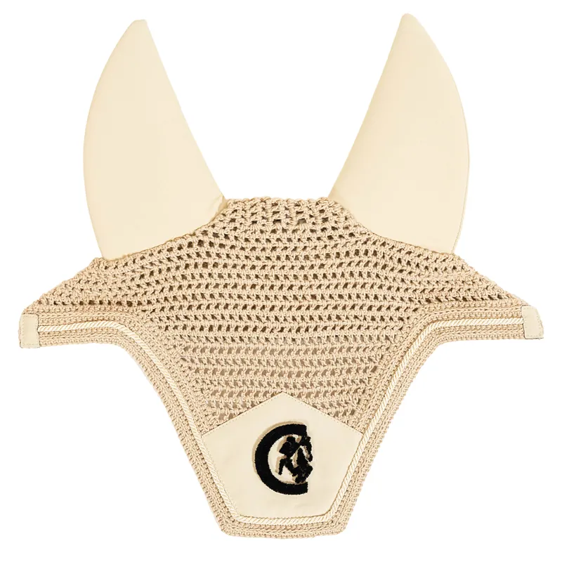 Kentucky Wellington 3D Logo Soundless Fly Veil - Beige