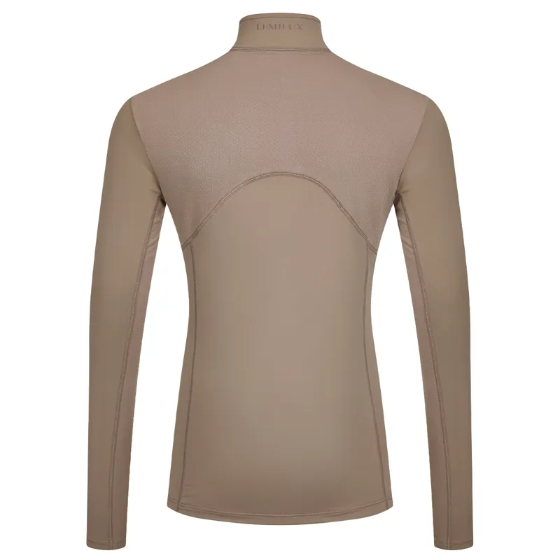 LeMieux Young Rider Mia Mesh Long Sleeve Base Layer - Walnut 7-8yrs-3