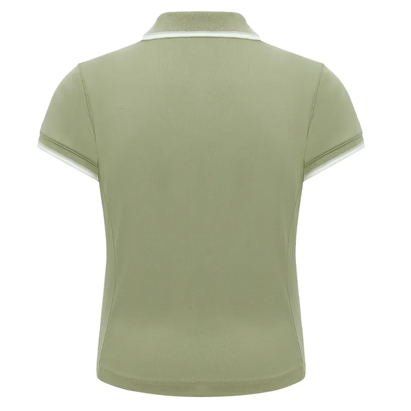 LeMieux Mini Junior Girls Polo Shirt - Fern-1