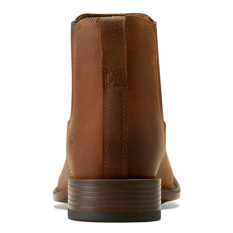 Ariat Mens Booker Ultra Square Toe Short Western Boots - Rough Tan-2