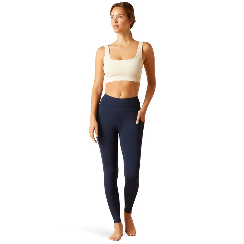 Ariat EOS 2.0 Full Grip Womens Riding Tights - Navy Eclipse-1