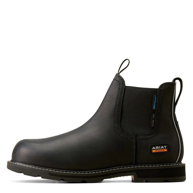 Ariat Groundbreaker Waterproof Steel Toe Mens Work Boots - Black-4