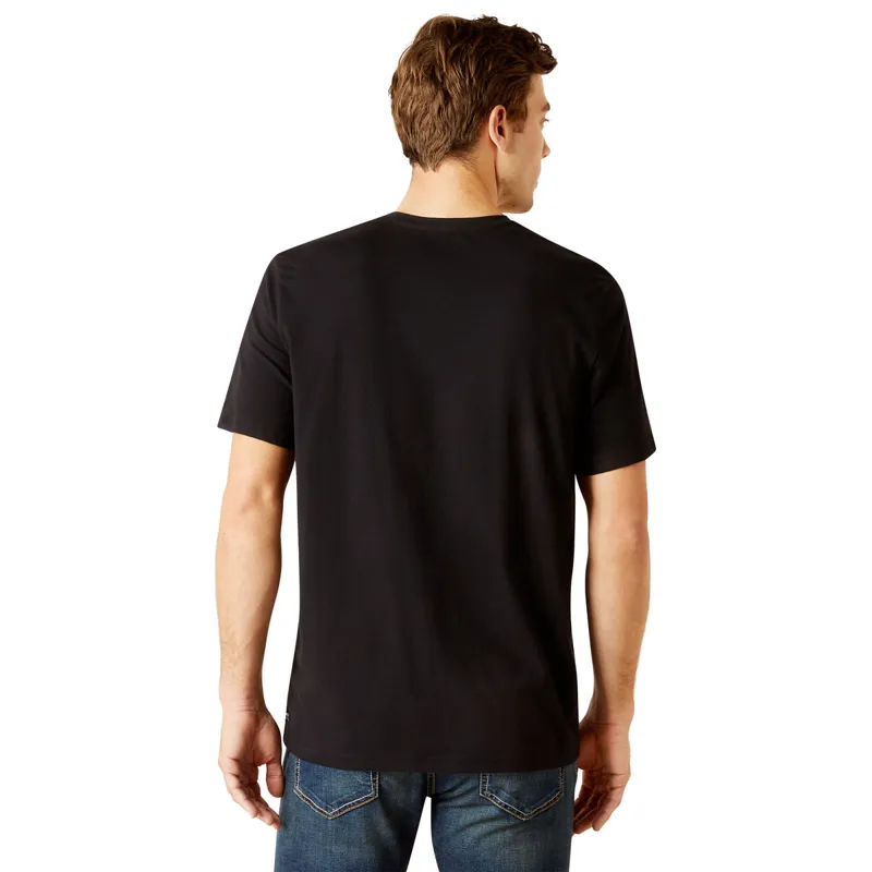 Ariat Vertical Logo Mens Tee - Black-1