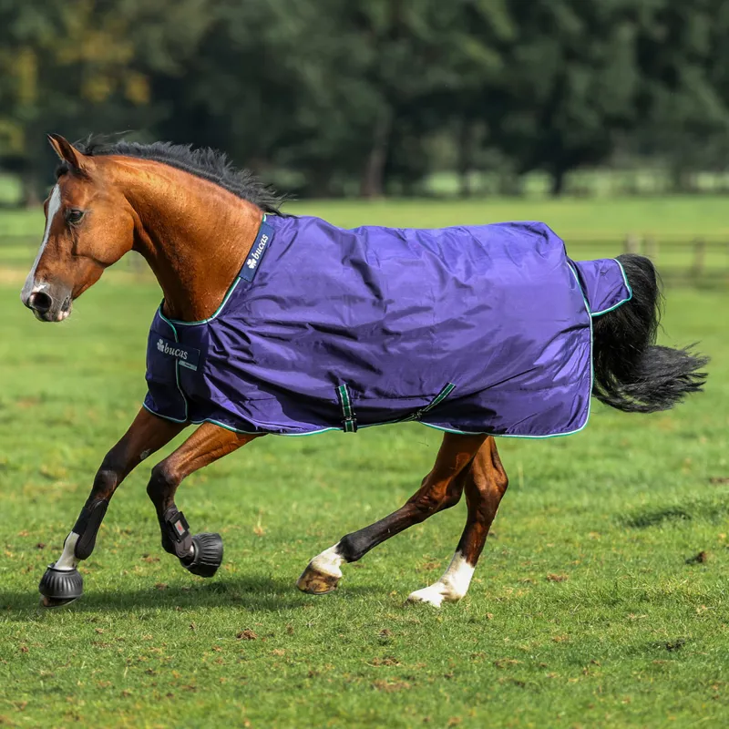 Bucas Smartex 0g Rain Standard Neck Turnout Rug - Blue-2