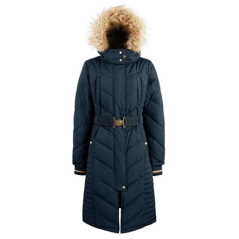 Fairfax and Favor Charlotte Ladies Eco-Fill Long Jacket - Navy-2