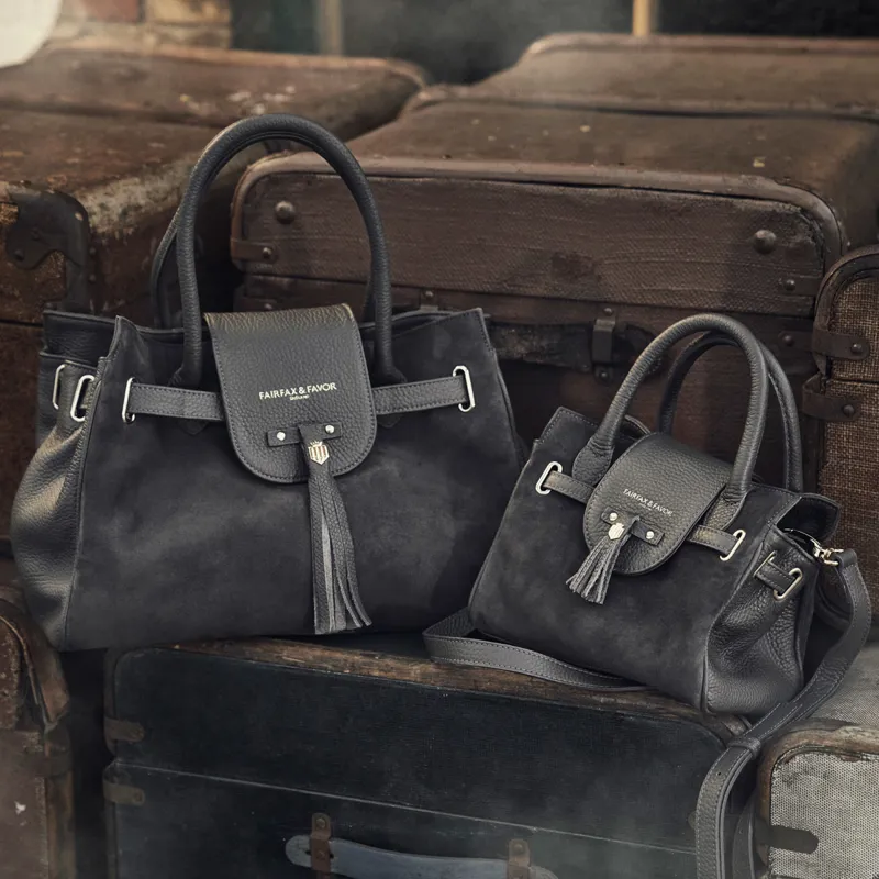 Fairfax and Favor Mini Windsor Handbag - Black-5