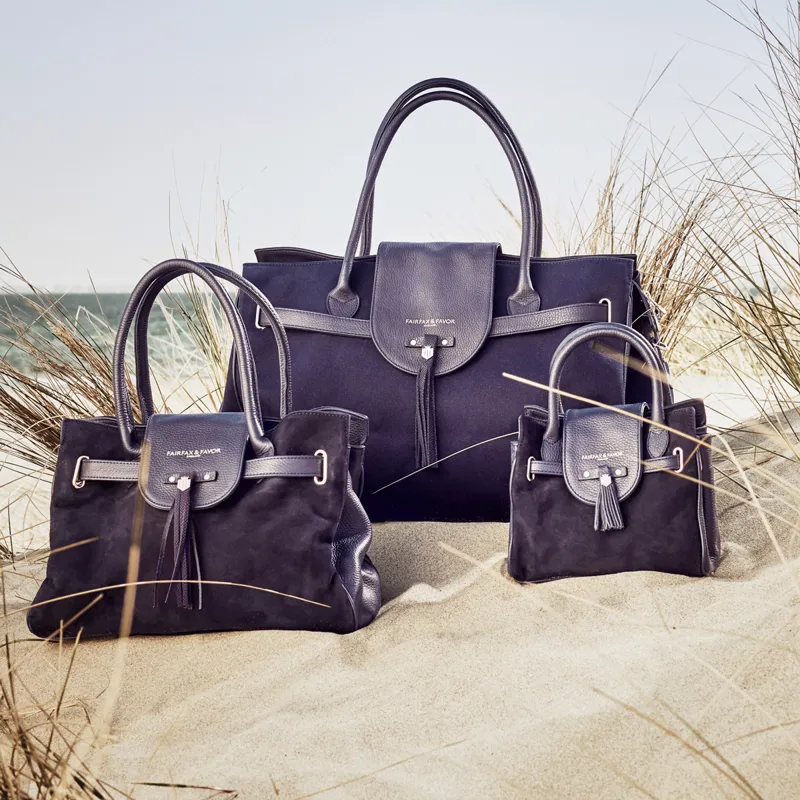 Fairfax and Favor Windsor Handbag - Navy-7