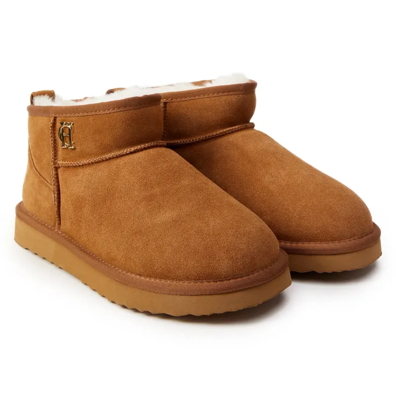 Holland Cooper Ultra Mini Shearling Boots - Tan