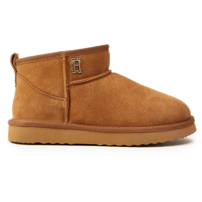 Holland Cooper Ultra Mini Shearling Boots - Tan-2