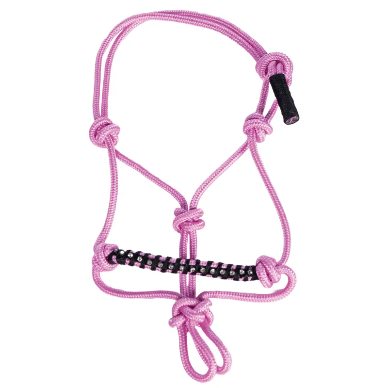 HKM Hobby Horsing Rope Halter - Rose