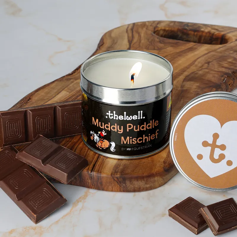 Hy Equestrian Thelwell Candle - Muddy Puddle Mischief-1
