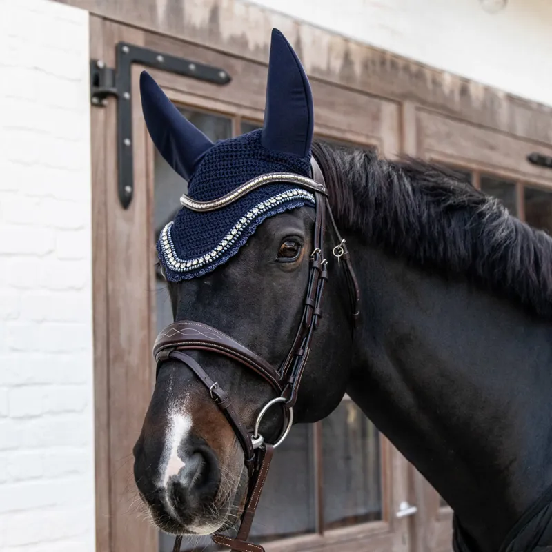 Kentucky Wellington Big Stone/Pearl Fly Veil - Navy-1