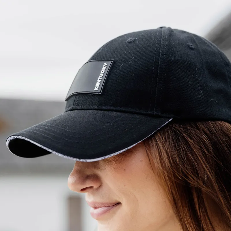 Kentucky Rubber Logo Baseball Cap - Black-2
