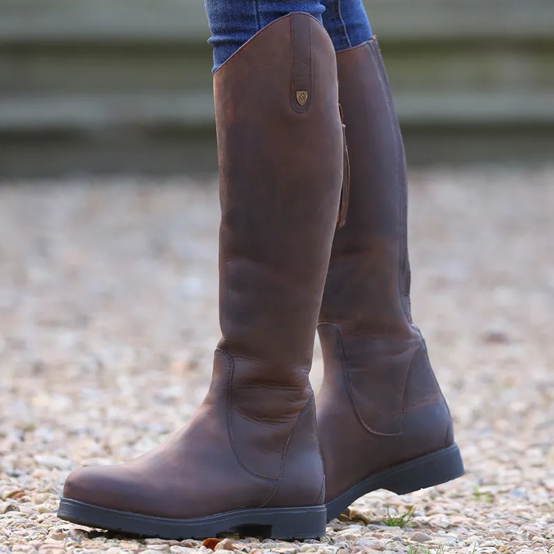 Moretta Renata Ladies Country Boots - Brown-6