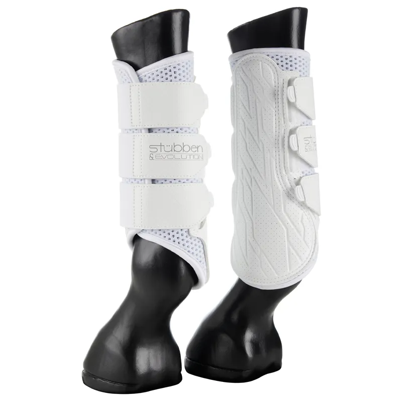 Stubben and Evolution Airflow Brushing Boots - White-1