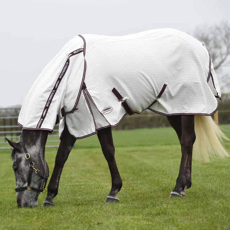 WeatherBeeta Hybrid Seasons Combo Neck Fly Rug - White-1