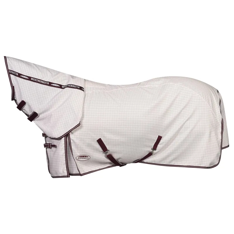 WeatherBeeta Hybrid Seasons Combo Neck Fly Rug - White-2