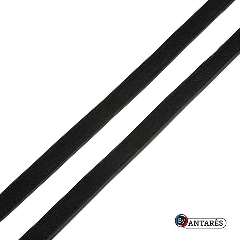 Antares Signature Stirrup Leathers - Black-1
