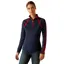 Ariat Sunstopper 3.0 Womens Base Layer Top - Navy/Red