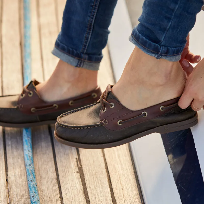 Ariat Antigua Ladies Deck Shoes - Olive Night-5