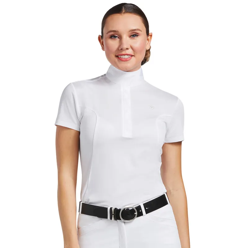 Ariat Aptos Short Sleeve Womens Show Shirt - White
