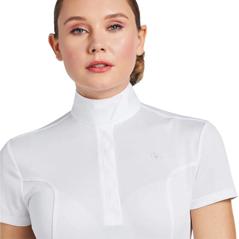 Ariat Aptos Short Sleeve Womens Show Shirt - White-2