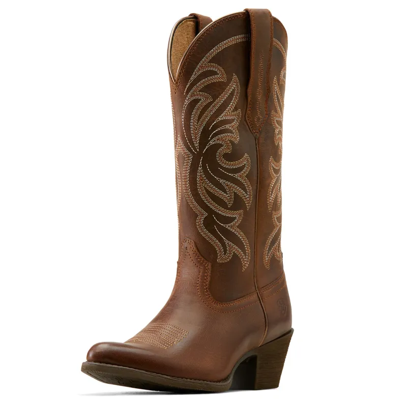 Ariat Heritage J Toe Stretchfit Womens Western Boots - Sassy Brown