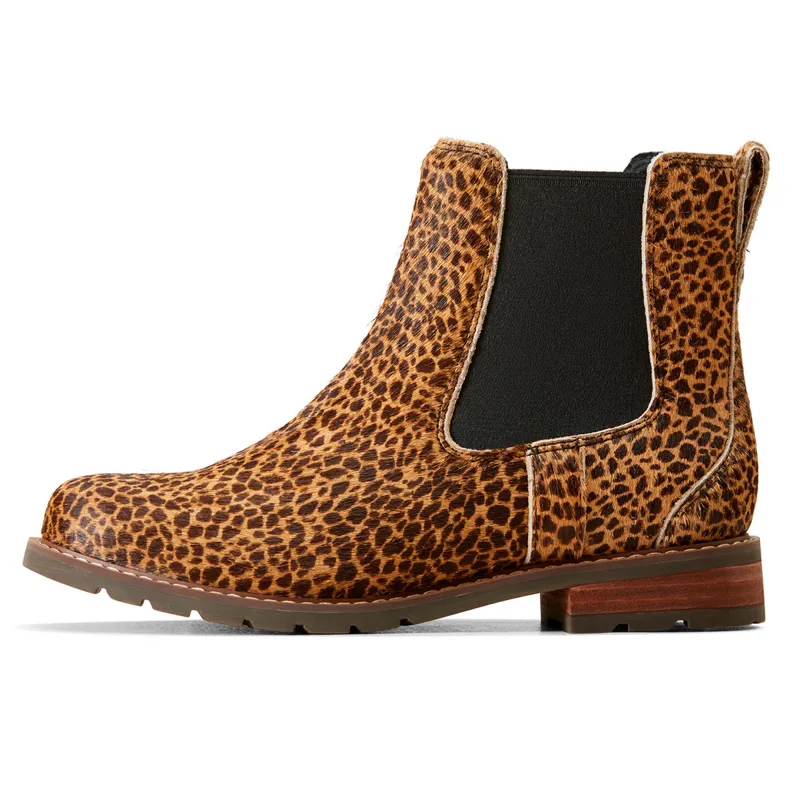 Ariat Wexford Ladies Short Boots - Cheetah Hair On-3