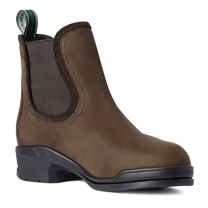 Ariat Keswick Ladies Steel Toe Paddock Boots - Distressed Brown-2