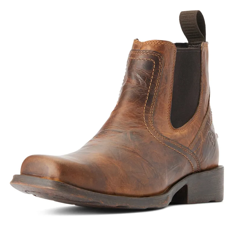 Ariat Mens Midtown Rambler Western Boots - Barn Brown