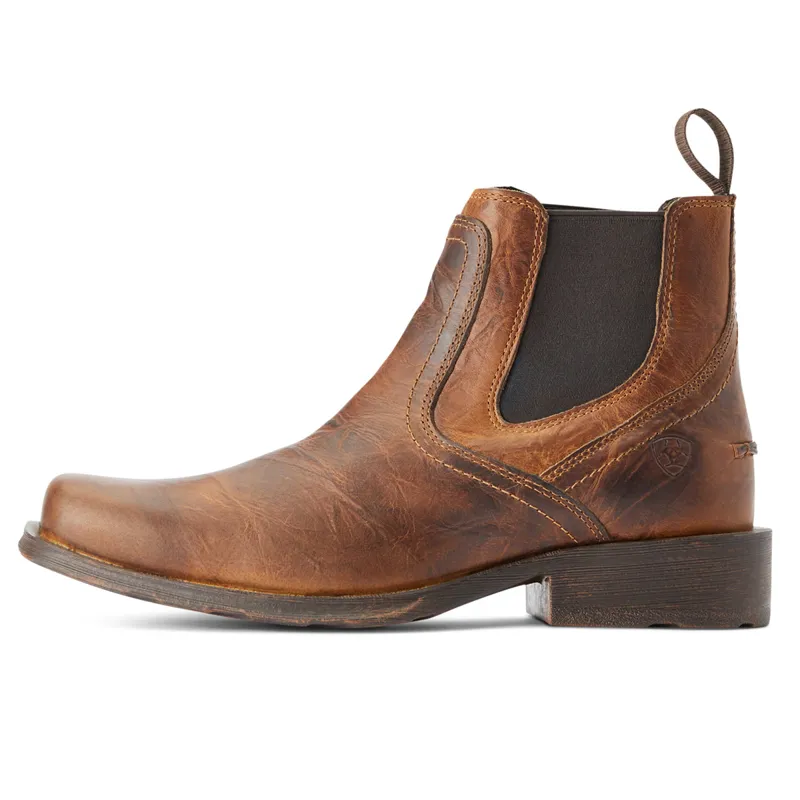 Ariat Mens Midtown Rambler Western Boots - Barn Brown-3