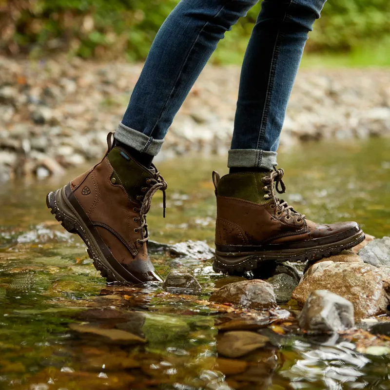 Ariat Moresby Womens Waterproof Short Boots - Oily Distressed Brown-5
