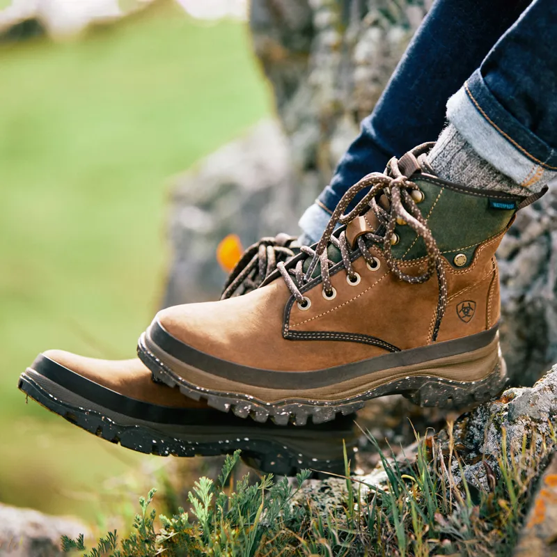 Ariat Moresby Womens Waterproof Short Boots - Oily Distressed Brown-6