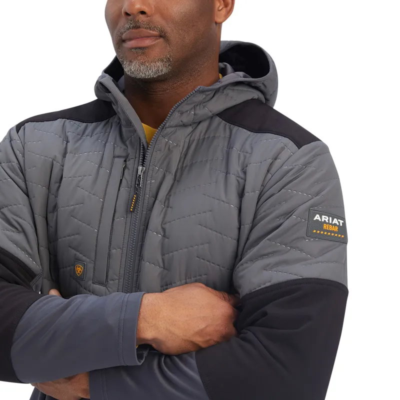 Ariat Rebar Cloud 9 Mens Insulated Jacket - Rebar Grey-2