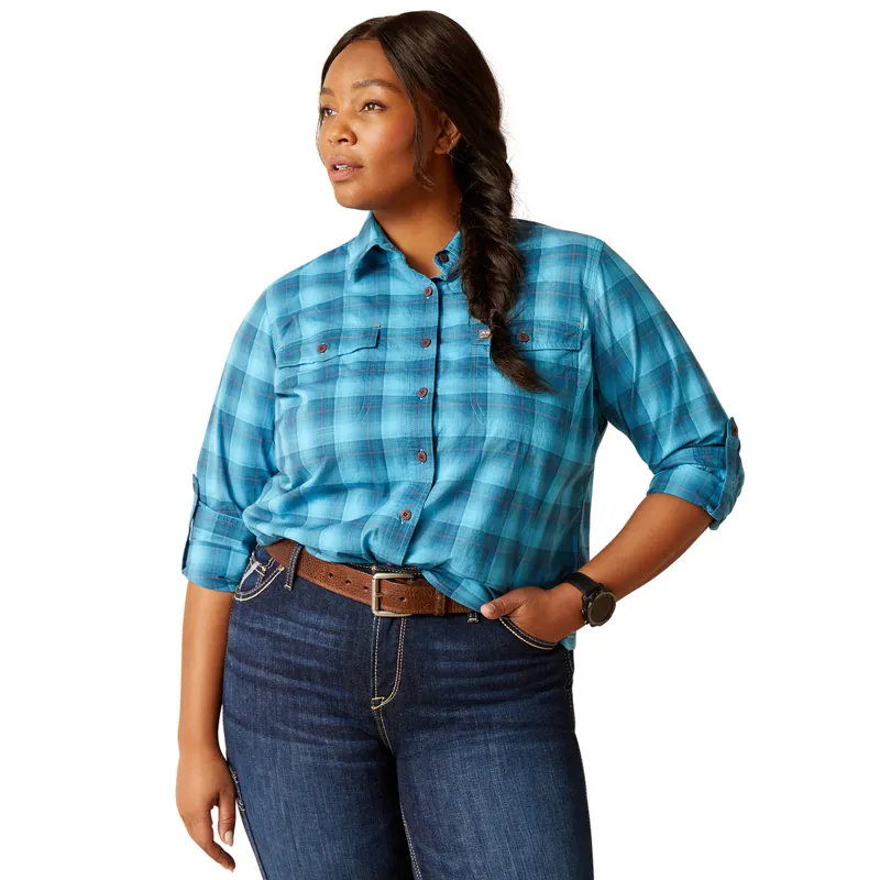 Ariat Rebar Made Tough Long Sleeve Ladies Work Shirt - Prominent X-Small