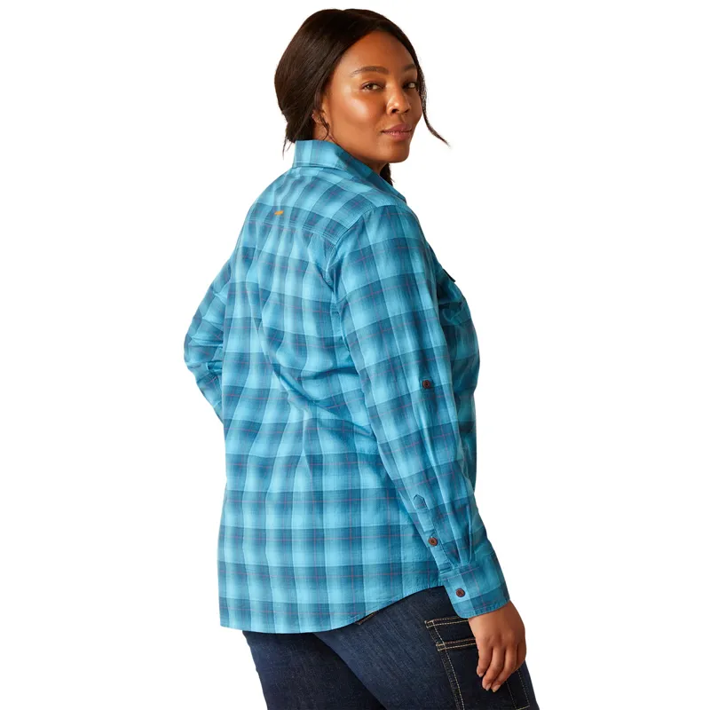 Ariat Rebar Made Tough Long Sleeve Ladies Work Shirt - Prominent X-Small-1