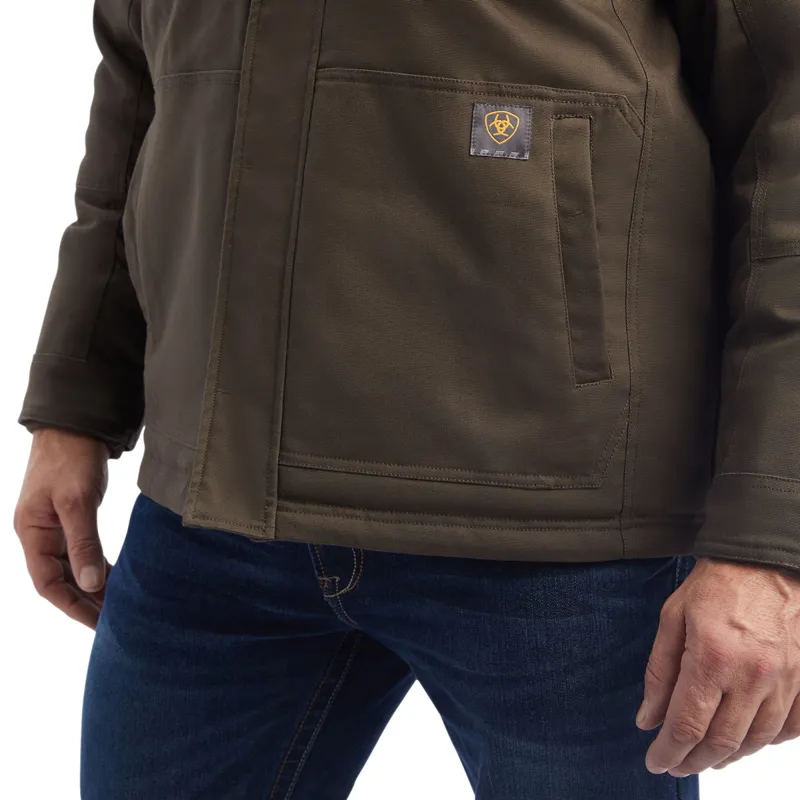 Ariat Rebar DuraCanvas Sherpa Lined Mens Jacket - Wren-4