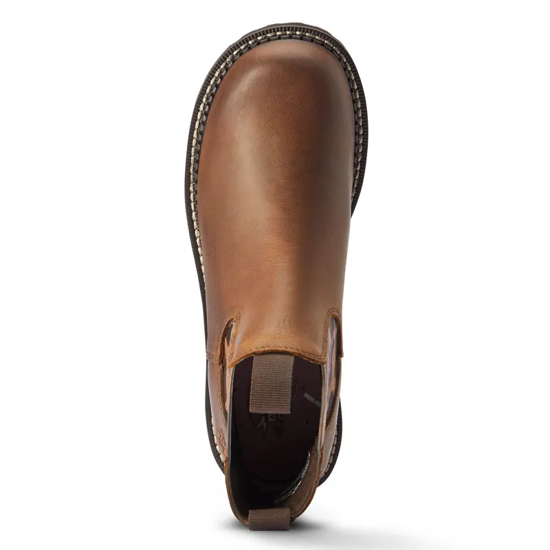 Ariat Fatbaby Twin Gore Womens Boots - Tan Leopard Gore-6