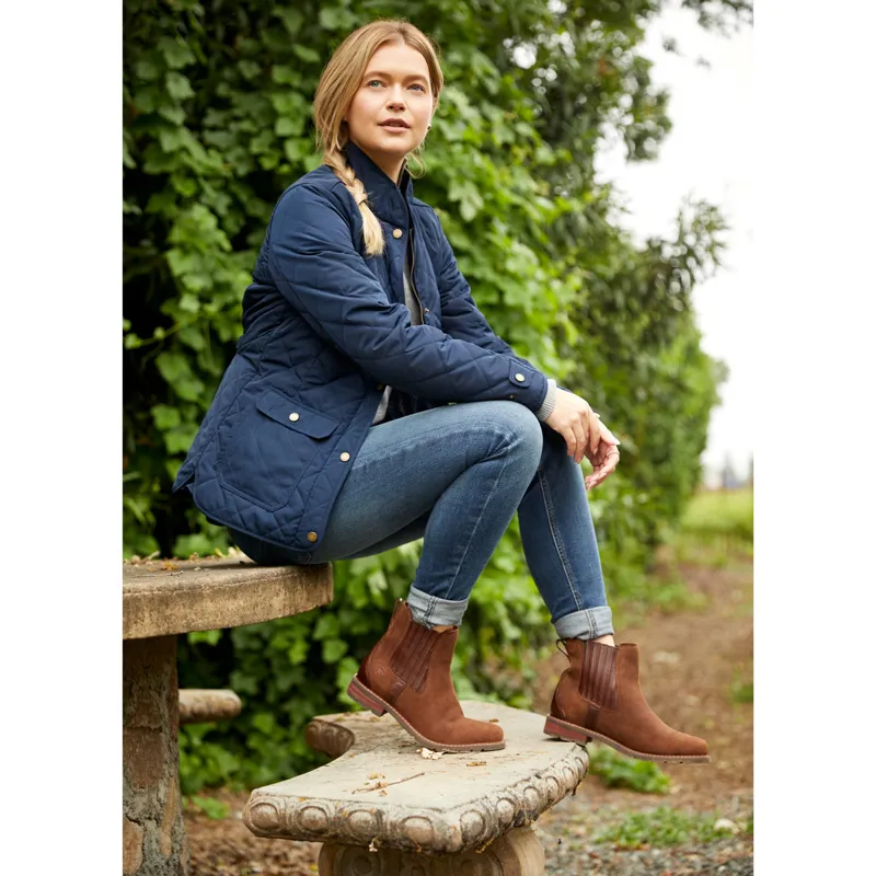 Ariat Wexford H2O Ladies Short Boots - Saddle Suede-5