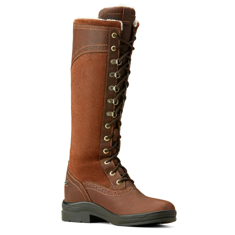 Ariat Wythburn Sherpa Tall Waterproof Womens Country Boots - Dark Brown-1