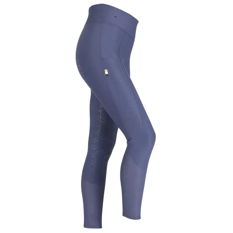 Aubrion Optima Air Full Grip Womens Riding Tights - Navy