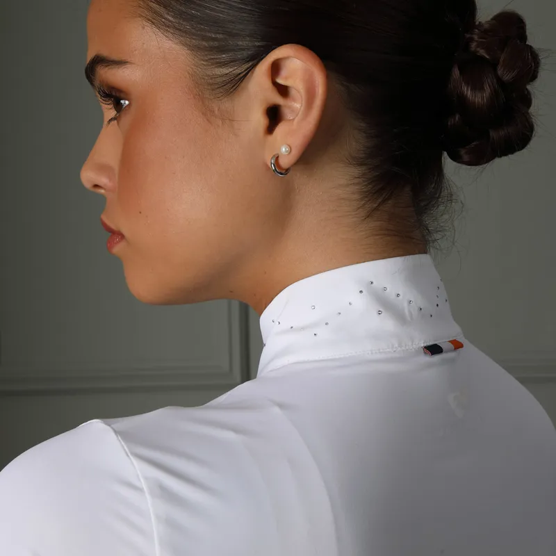 Aubrion Radley Short Sleeve Ladies Show Shirt - White-3