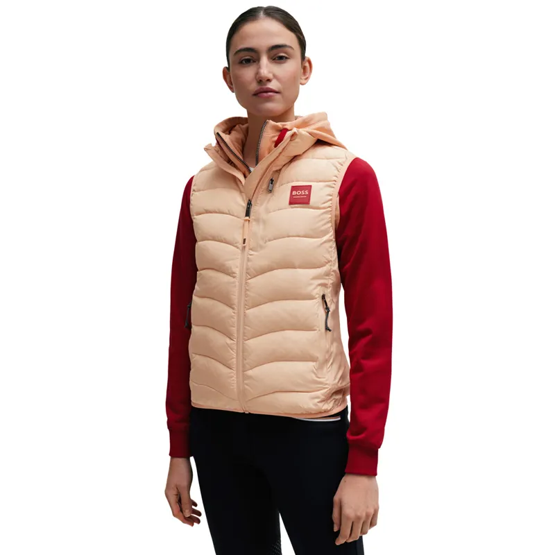 BOSS Equestrian Lynn Ladies Puffer Vest Gilet - Peach Nougat