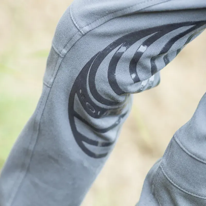 Equetech Sport Knee Grip Junior Boys Breeches - Grey-2
