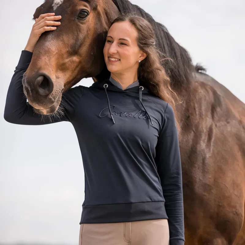 Cavallo All Year Ladies Hoodie - Dark Blue-5